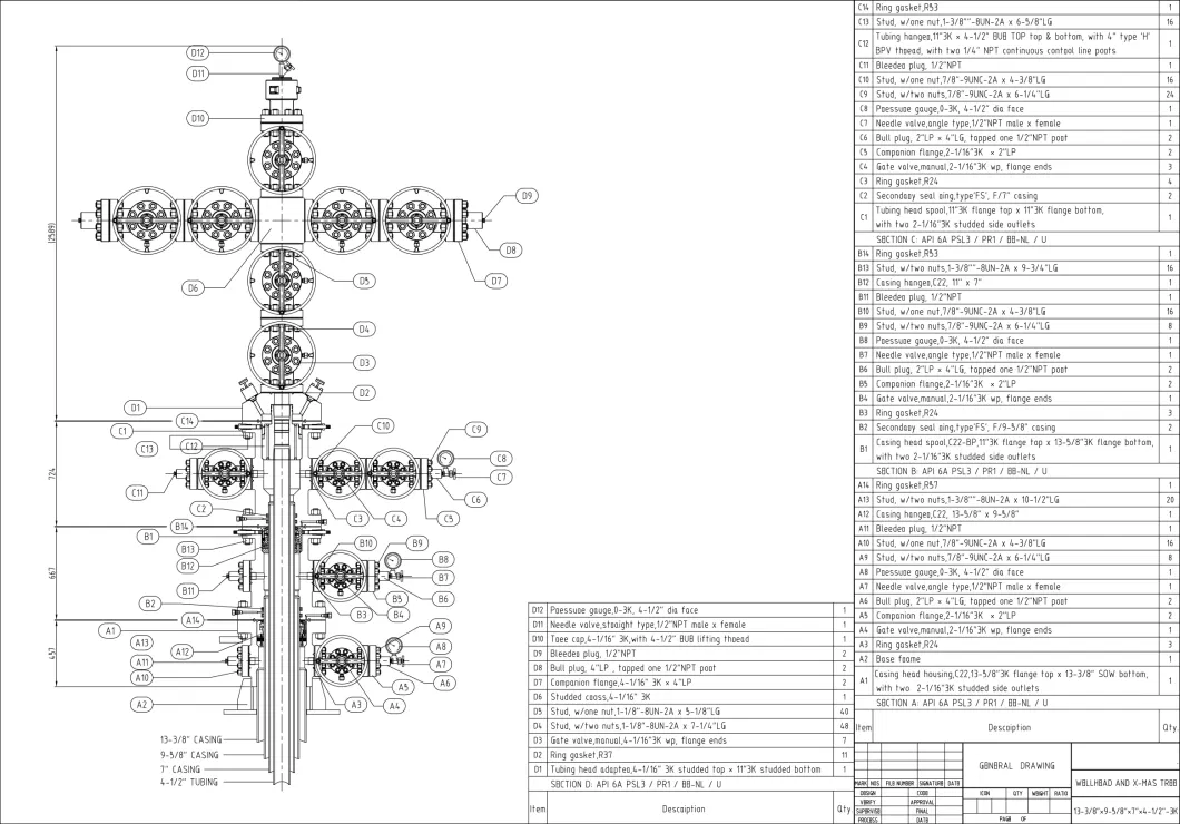 API 6A Wellhead Equipment Christmas Tree (Xmas tree)