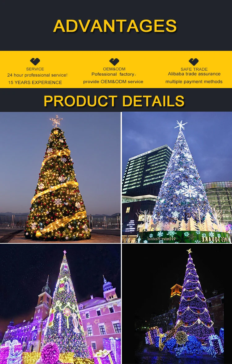 Wellhead Artificial LED Programmable LED Colorful Christmas Ball Tree