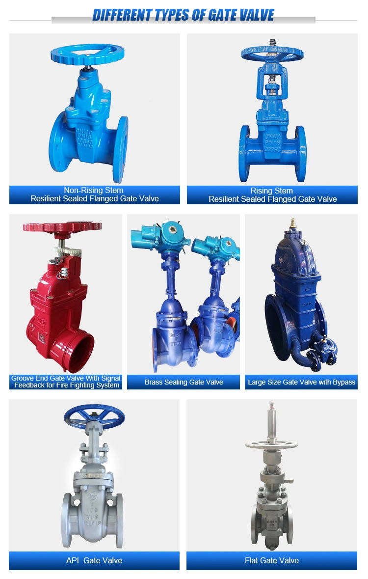 BS 5150/ DIN 3352 F4 F5/ Awwa C515 Double Flanged 2-36 Inch Non Rising Stem Gate Valve Ductile Iron Stainless Steel CF8 CF8m with Resilient Seat