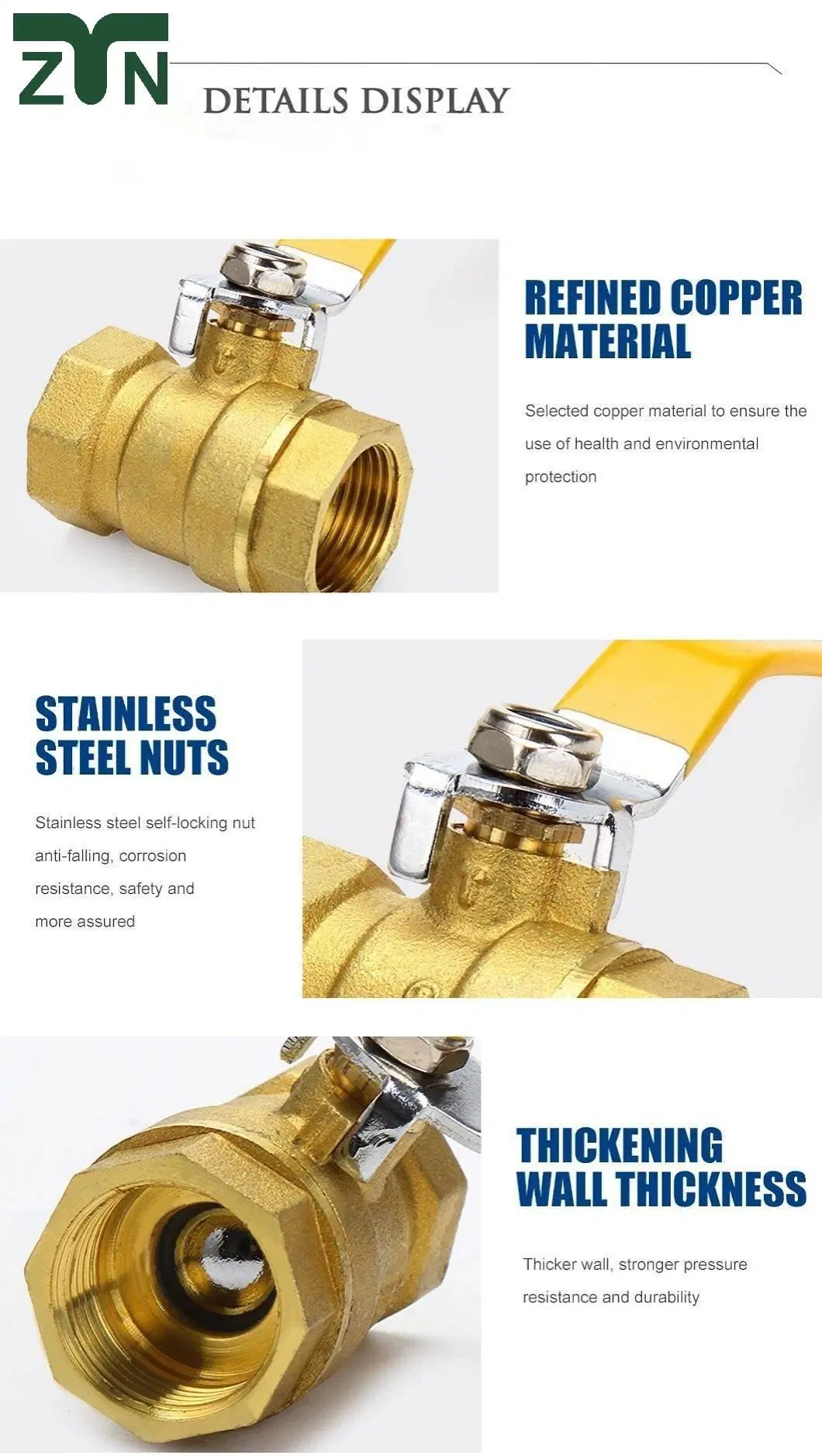 High Quality Brass Ball Valve Manufacturer in Yuhuang City