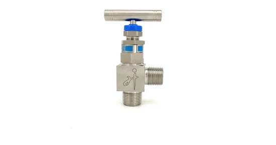 316 Stainless Steel Needle Valve with Male Thread 1/4 NPT Angle