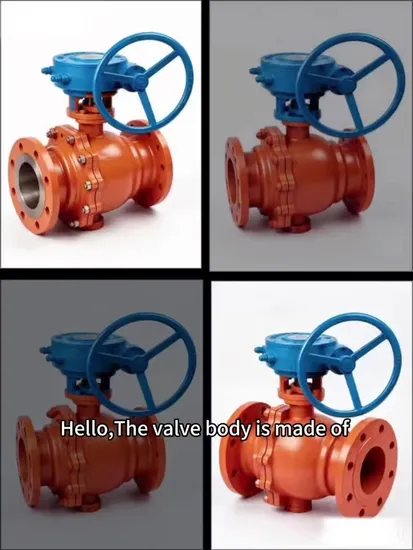 ISO CE Certified Pioneer Flanged Fluorine Lined Trunnion Ball Valve 
