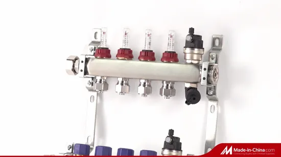 Stainless Steel 304 Water Manifold with 19 Type Flow Meters. and Outputs of The Eurocone Standard of S. S 304 