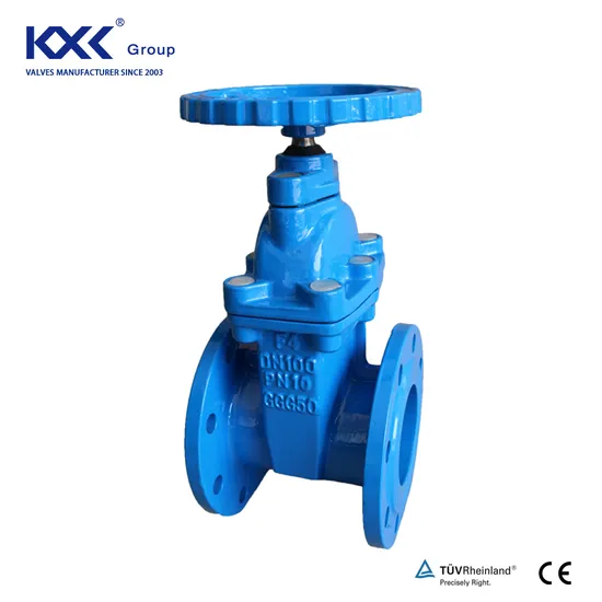 2" 4" Water Valve Resilient Seat Soft Seal Flange Water Control / Gate Valve with Manual/Electric Actuator 