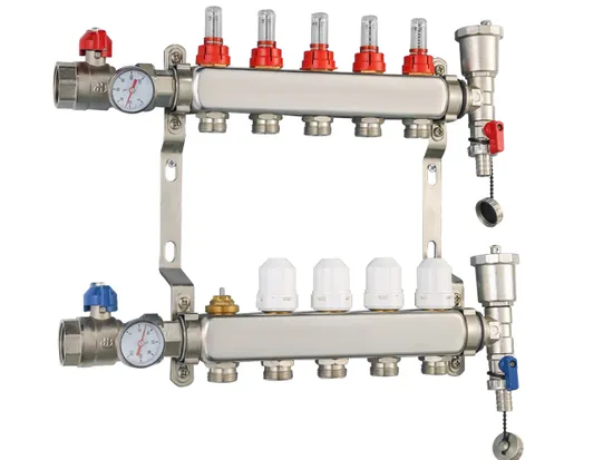 Best Quality Stainless Steel Circular Water Distribution Manifold for Floor Heating System 